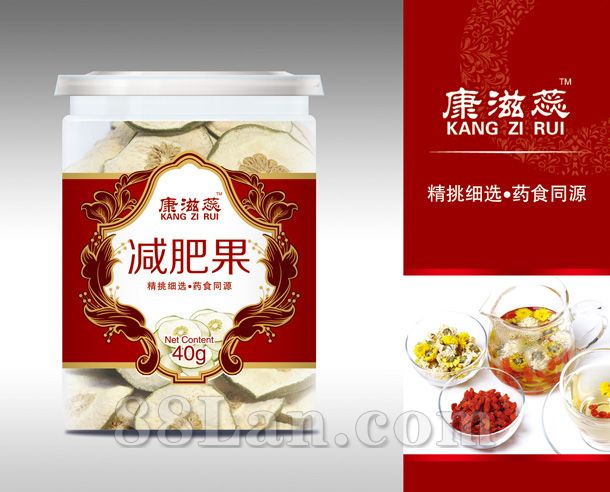 瘦脸花草茶花果-御滋堂罐装花茶茶(新品)v瘦脸可以经茯苓拨图片