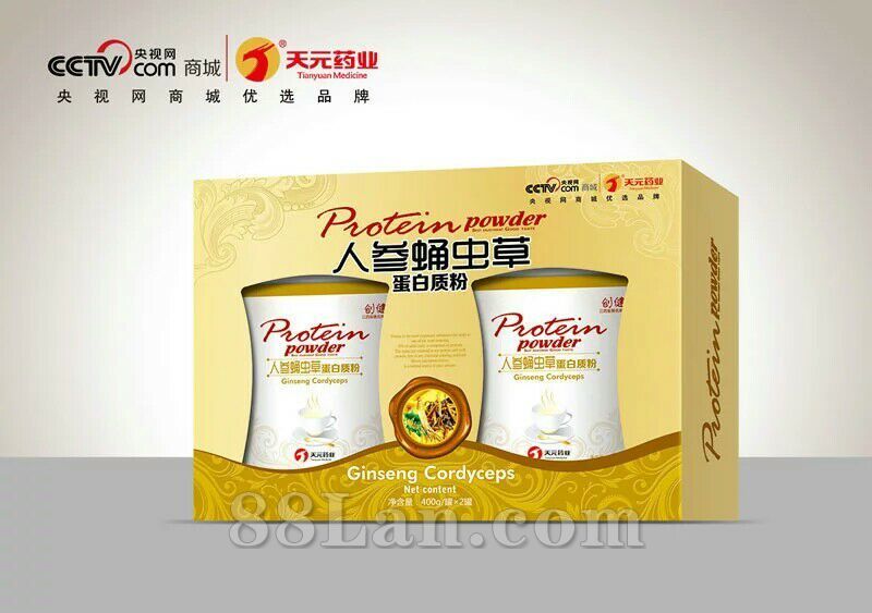 人参蛹虫草蛋白质粉 两罐装