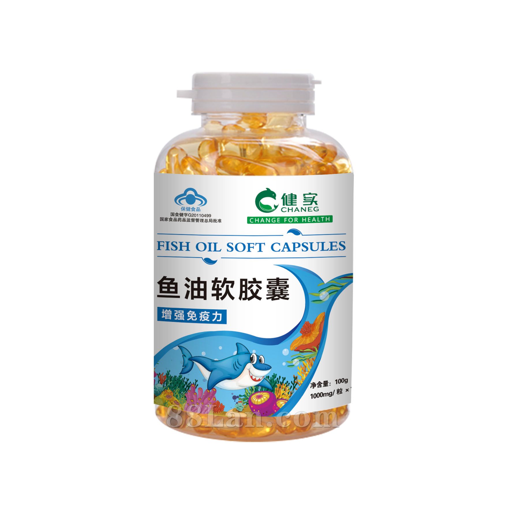 健實牌魚油軟膠囊-100粒