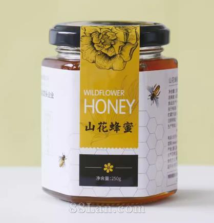 恒亮山花蜂蜜自然成熟土蜂蜜250克百花蜂蜜