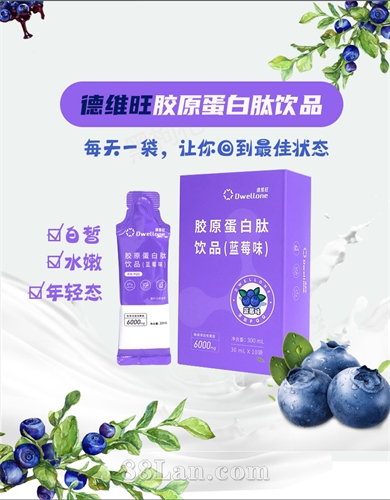德维旺胶原蛋白肽饮品（蓝莓味）