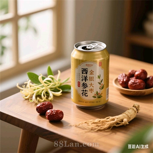 西洋参金银花饮料